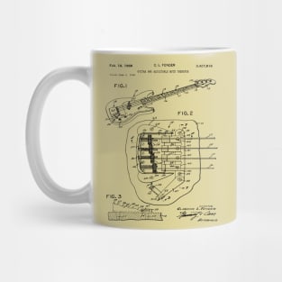 Fender Guitar Patent 1969 Mug